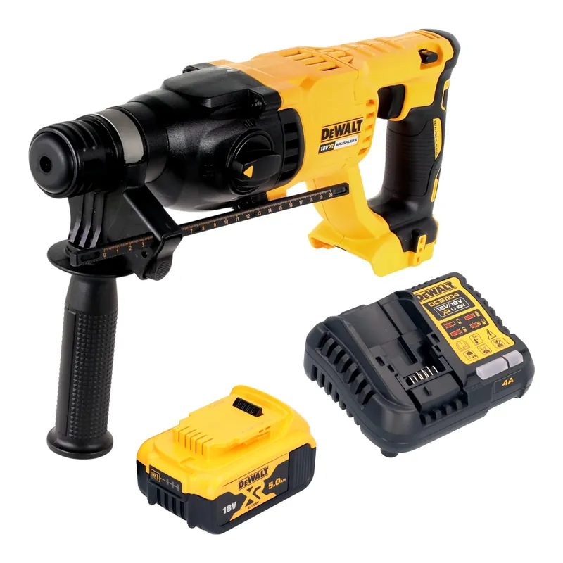 Direktkauf DeWalt DCH 133 P1 Akku Kombihammer 18 V 2,6 J SDS plus Brushless + 1x Akku 5,0 Ah + Ladegerät