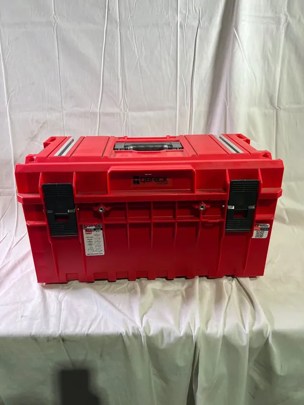 Preiswert Qbrick System ONE 350 2.0 Technik RED ULTRA HD Custom Werkzeugkoffer modularer Organizer 585 x 385 x 320 mm 38 l stapelbar IP66 - Leicht Gebraucht