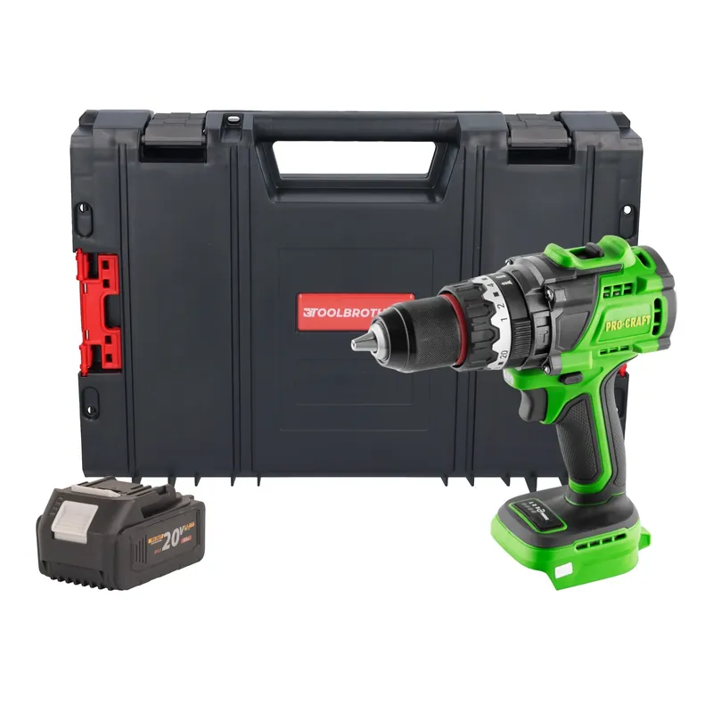 Kracherpreis Procraft PA18ProBL-BB Akku Schlagbohrschrauber 20 V 180 Nm Brushless + 1x Akku 4,0 Ah + RHINO Toolcase - ohne Ladegerät
