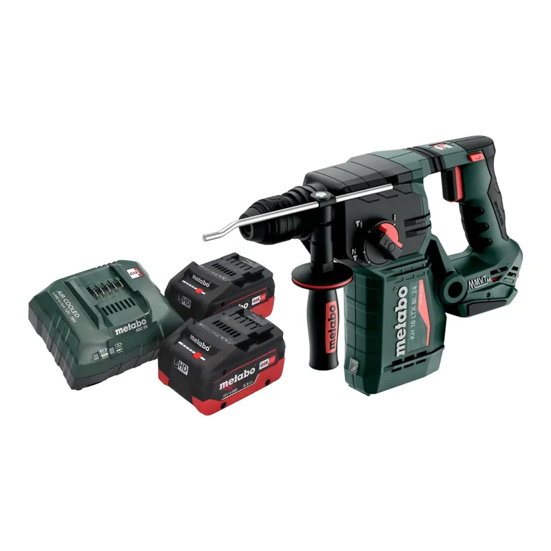Metabo KH 18 LTX BL 24 Akku Bohrhammer 18 V 2,2 J SDS Plus Brushless + 2x LiHD Akku 5,5 Ah + Ladegerät Schneller Versand