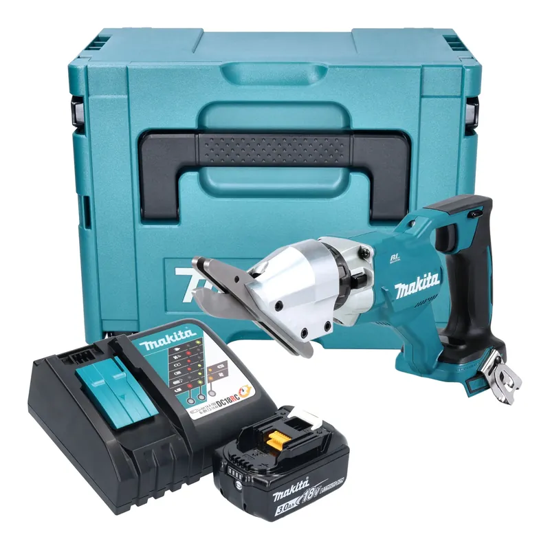 Wochenendangebot Makita DJS 800 RF1J Akku Faserzementschere 18 V Brushless + 1x Akku 3,0 Ah + Ladegerät + Makpac