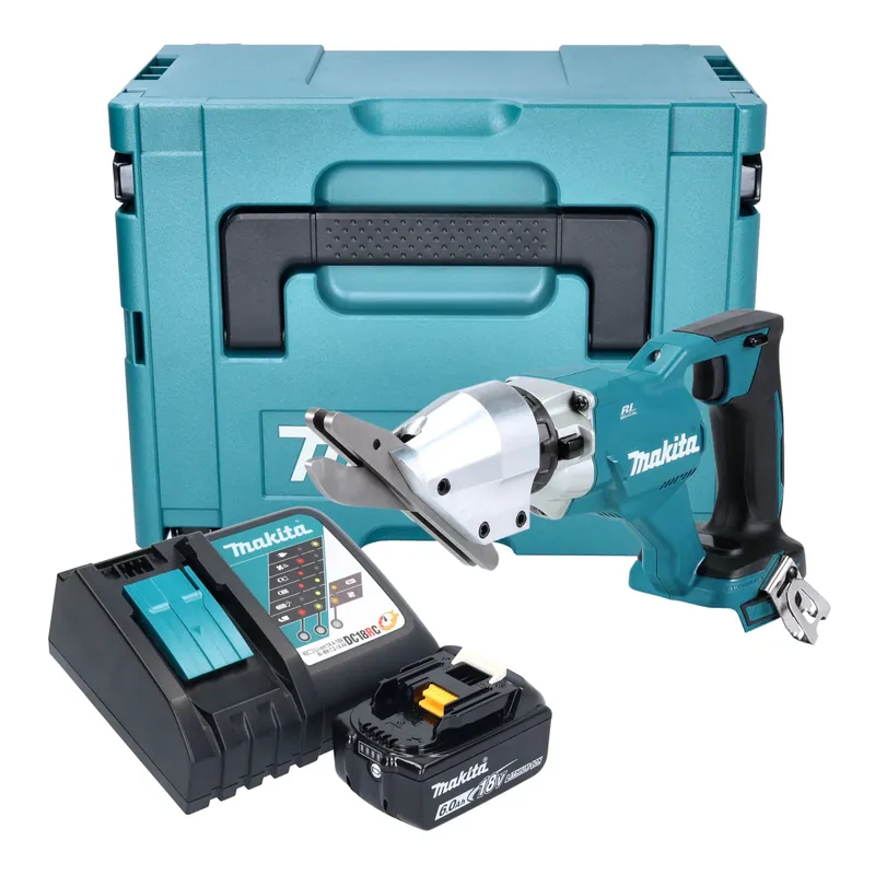 Abverkauf Makita DJS 800 RG1J Akku Faserzementschere 18 V Brushless + 1x Akku 6,0 Ah + Ladegerät + Makpac