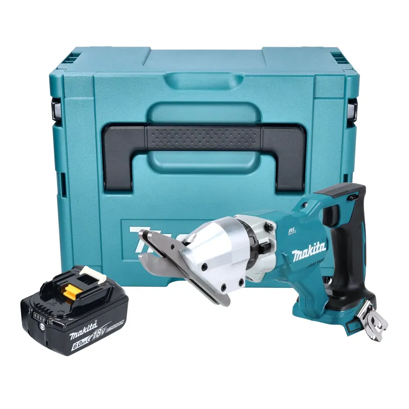 Heißes Angebot Makita DJS 800 G1J Akku Faserzementschere 18 V Brushless + 1x Akku 6,0 Ah + Makpac - ohne Ladegerät