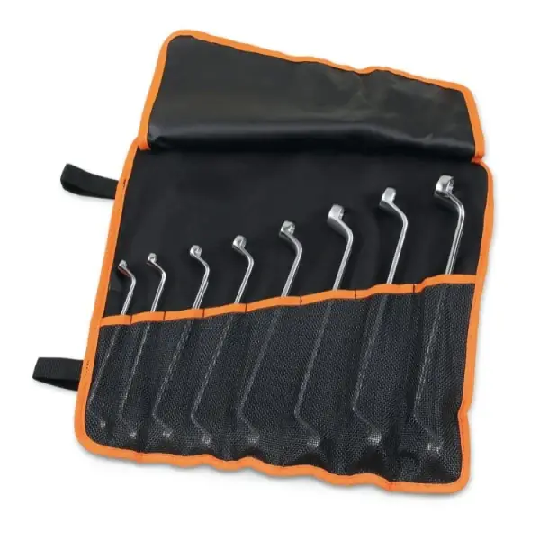 Set 8 chiavi poligonali doppie curve in busta avvolgibile di poliestere resistente Beta 90/B8N Preisreduziert