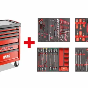 Carrello Usag START 516 ST6MM con assortimento MANUTENZIONE 495MB 156pz Saisonangebot