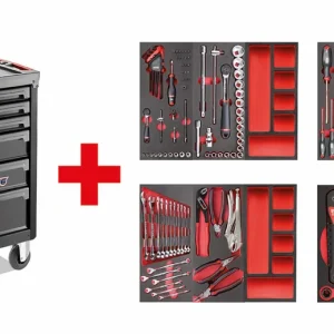 Carrello Usag 516 START con assortimento AUTORIPARAZIONE 122pz con avvitatore impulsi DeWalt Top-Seller
