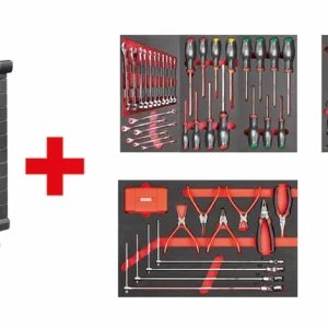 Ausverkauf Carrello Usag 519 RACING con assortimento AUTORIPARAZIONE 495 MAA 155pz