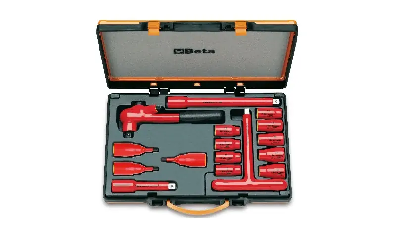 Direktkauf Set 9 chiavi a bussola esagonali 3 chiavi a bussola esagonali maschio e 4 accessori 1/2" Beta 920MQ/C16 Isolamento 1000V