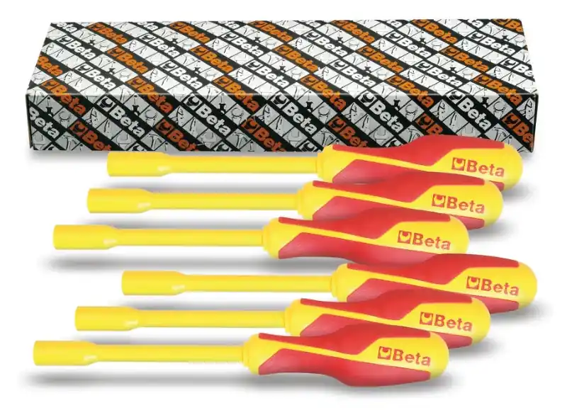 Serie di 6 chiavi a bussola esagonale con impugnatura (art. 943MQ) Beta 943MQ/S Isolamento 1000V Jetzt Kaufen