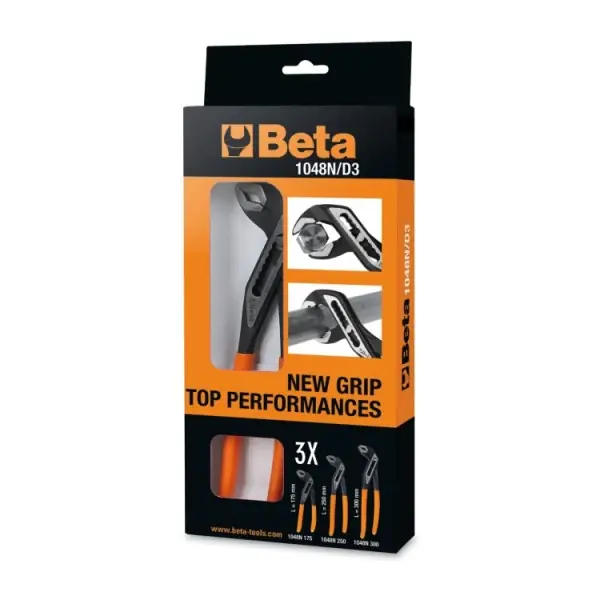 Geprüft Serie di 3 pinze regolabili cerniera chiusa 1048N/D3