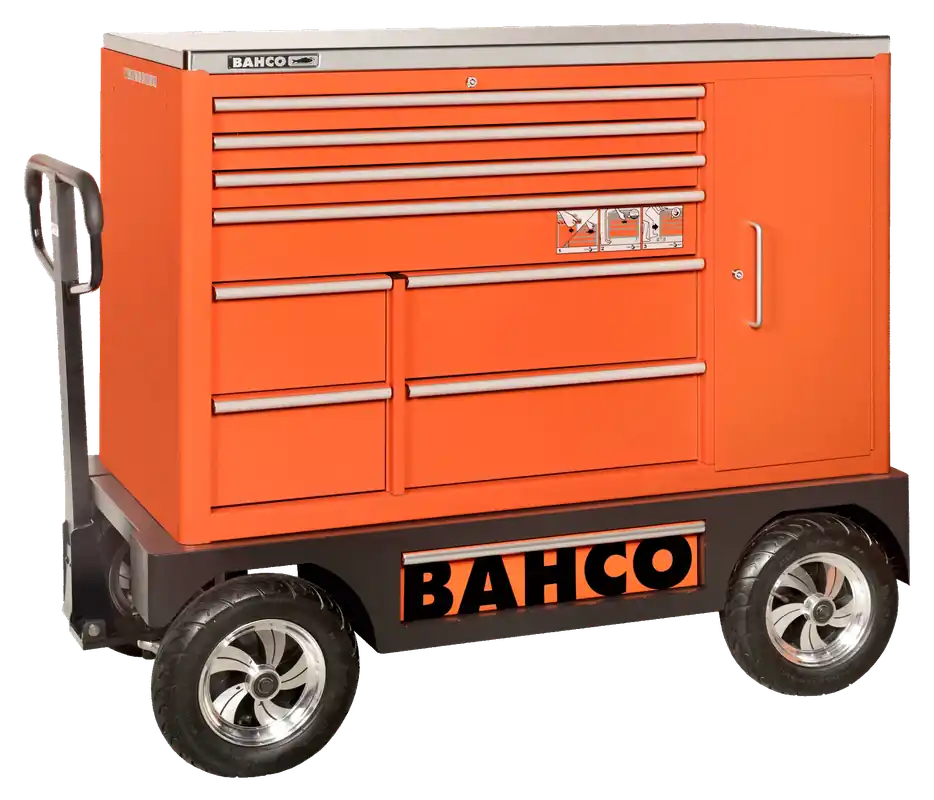 Neu Im Sortiment Carrello per utensili Special 53" con 8 cassetti e armadio laterale Bahco 1475KXXL8CWTSS