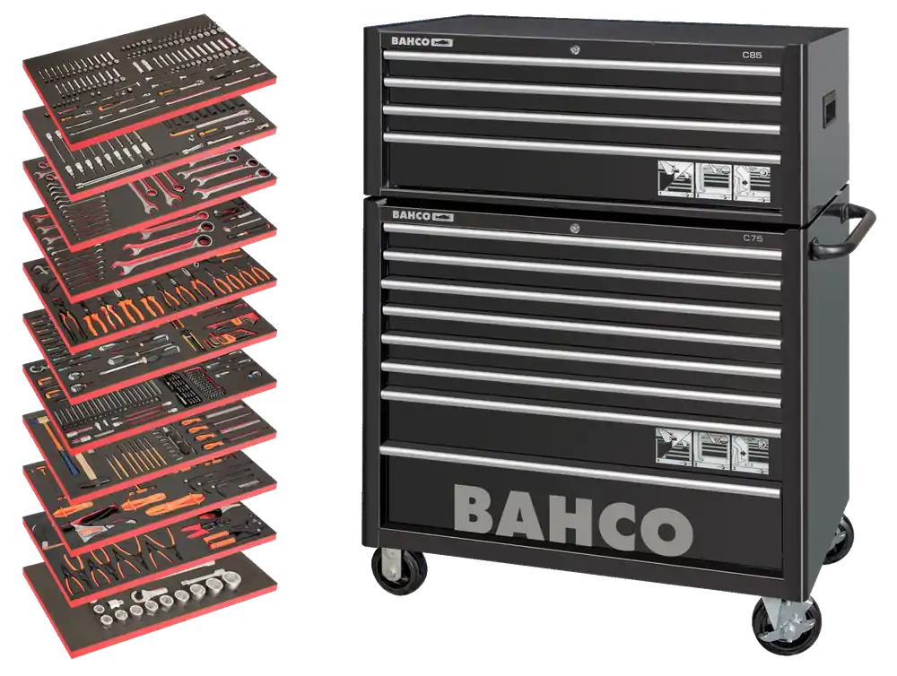 Assortimento utensili multiuso in carrello per utensili, 758 pezzi MONSTER BAHCO Preisknaller