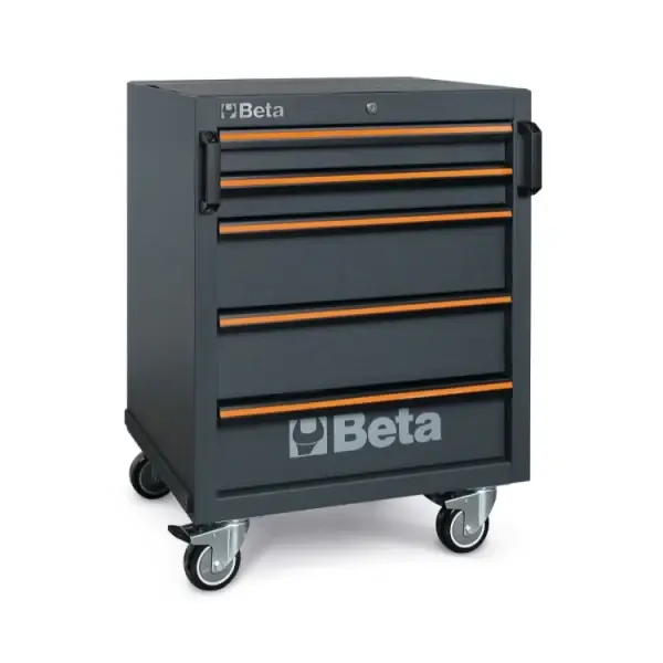 Cassettiera mobile con 5 cassetti per arredo officina beta C45PRO C5 Top-Seller