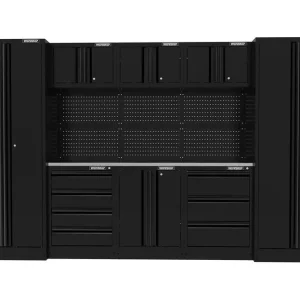 Preiswert Arredo GARAGE Workshopitaly Total Black Anodized 3,3mt. Piano Inox