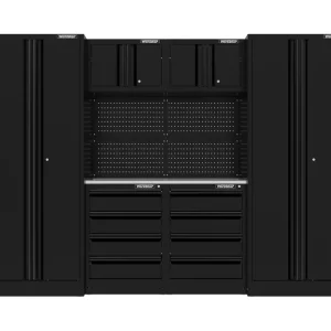 Expressversand Arredo GARAGE Workshopitaly Total Black Anodized 2,7 mt. Piano Inox