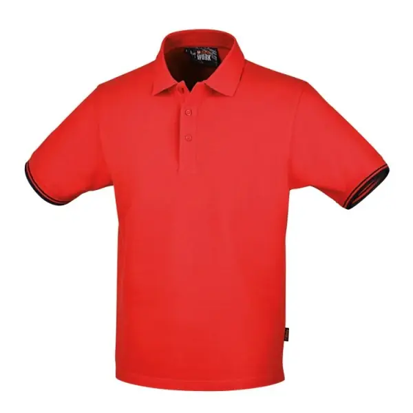 Sale Polo 3 bottoni in 100% cotone 200 g, ROSSO Beta 7547R