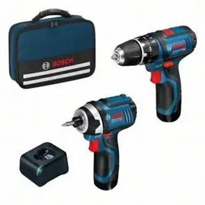 Rabatt Set Bosch GSB 12V-15 + GDR 12V-105 Batterie 2Ah