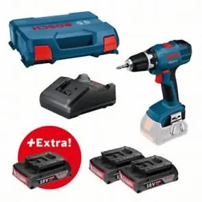 Markenware Kit Avvitatore Bosch GSR 18-2-LI + 3 batterie GBA 18V 2.0Ah + GAL 18V-20