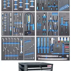 CARRELLO PORTAUTENSILI 8 CASSETTI, CON 259 UTENSILI BGS4114 Mega-Angebot