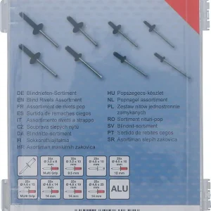 ASSORTIMENTO 200 PEZZI, RIVETTI IN ALLUMINIO, Ø 3,2 - 4,8 MM BGS85224 Jetzt Bestellen
