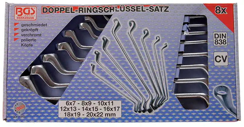 CONF.8 CHIAVI POLIG. SATINATE DOPPIE CURVE 6-22 BGS1213 Online Kaufen