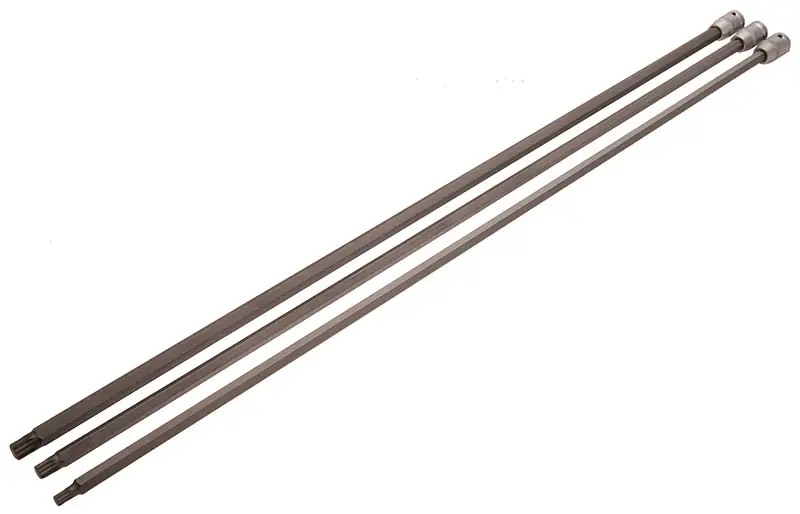 Nur Heute SET 3 PEZZI, BUSSOLE CON INSERTO PER ALBERO MOTORE DA 1/2”, 800 MM BGS4224