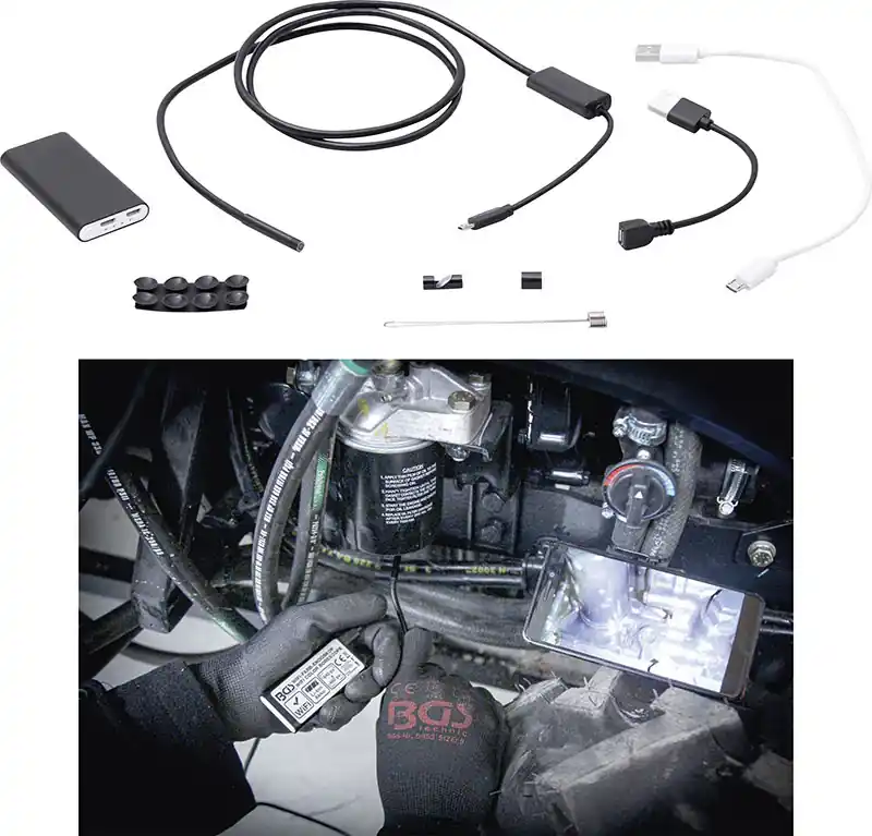 Sonderaktion ENDOSCOPIO WIRELESS A COLORI CON LUCE A LED BGS9853