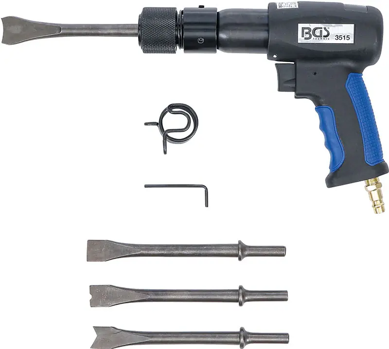 KIT 7 PZ MARTELLO PNEUM.PER SCALPELLI Ø 10 MM BGS3515 Top-Seller