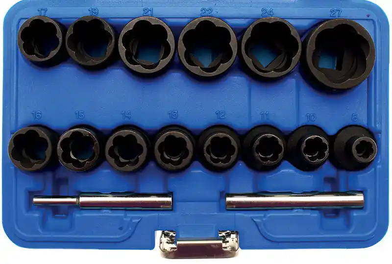 SET 16 PEZZI, ESTRATTORI 8-27 MM, 1/2” BGS5269 Angebot