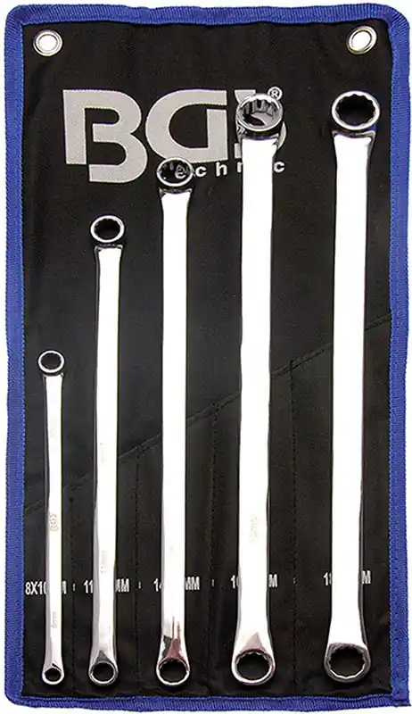 SET 5 PEZZI, CHIAVI DOPPIO ANELLO EXTRA-LUNGHE, 8 - 19 MM BGS1187 Rabatt