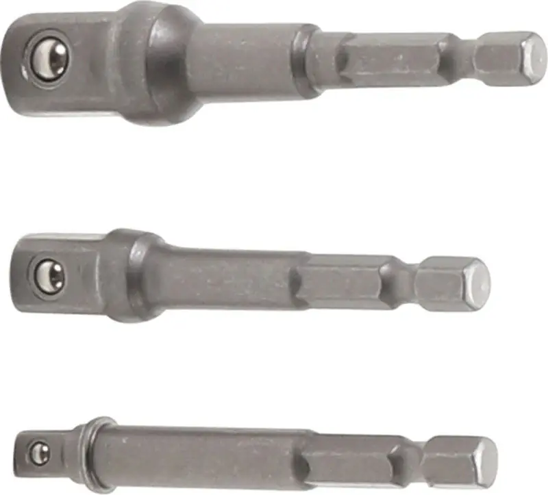 Preisknaller SET 3 ADATTATORI C/SFERA ATT.1/4"X1/4-3/8-1/2 L.75 BGS9685