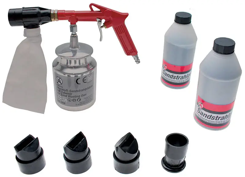 SET SABBIATRICE PNEUMATICA, CON ACCESSORI BGS3650 Ausverkauf