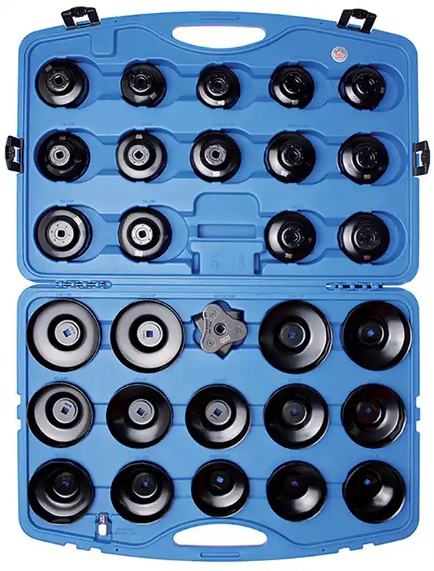 SET 30 PZ CHIAVI A TAZZA PER FILTRO OLIO BGS1039 SERIE PROFESSIONALE Letzte Chance