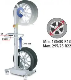Knallerangebot SOLLEVATORE RUOTE Ravaglioli GR80WS - 80 kg - WIRELESS