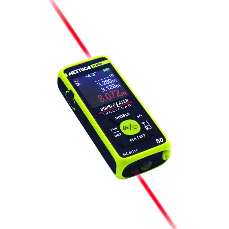 DISTANZIOMETRO LASER METRICA DOUBLE LASER INCLIGRAD 50MT Preis Gesenkt