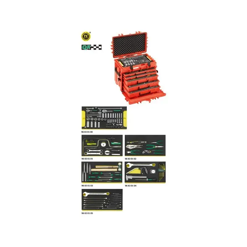 Preiswert Assortimento Line Maintenance in trolley portautensile 13217 - 13214 WT/LR STAHLWILLE