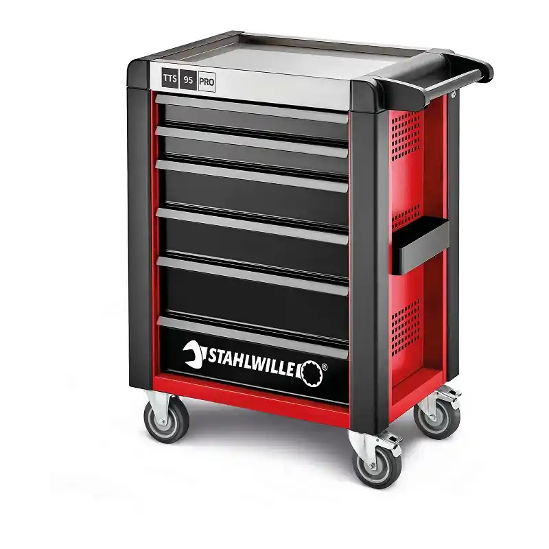 Carrello da officina a 6 cassetti 95PRO - VUOTO - STAHLWILLE ROSSO Sonderangebot