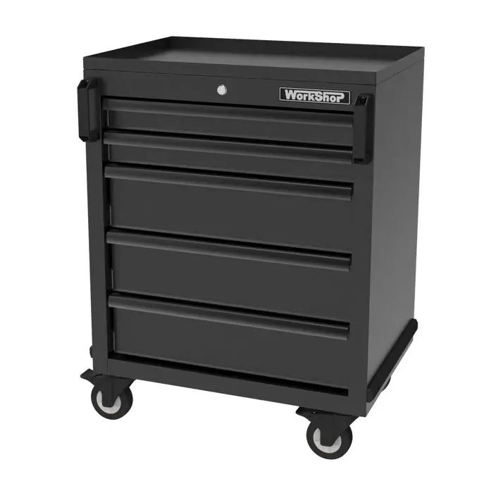 Carrello 5 Cassetti Workshopitaly Total Black MPS Markenware
