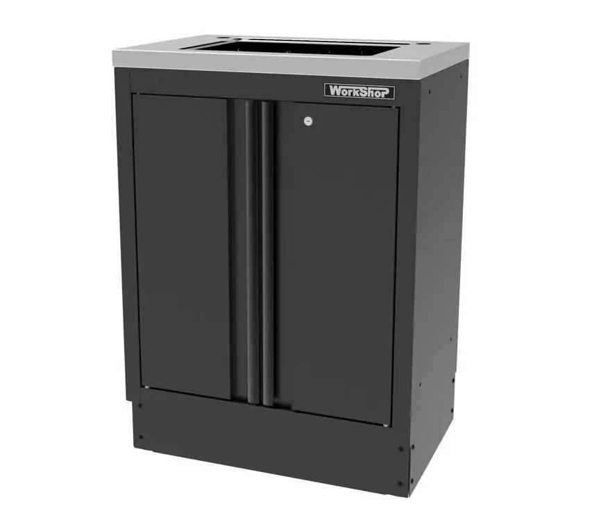 Mobile Officina Workshopitaly MPS con 2 antine e lavello inox Total Black Direkt Vom Hersteller