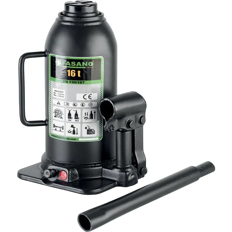 Sollevatore idrualico a bottiglia Fasano Tools FG735 da 4 a 20 Ton . Markenware