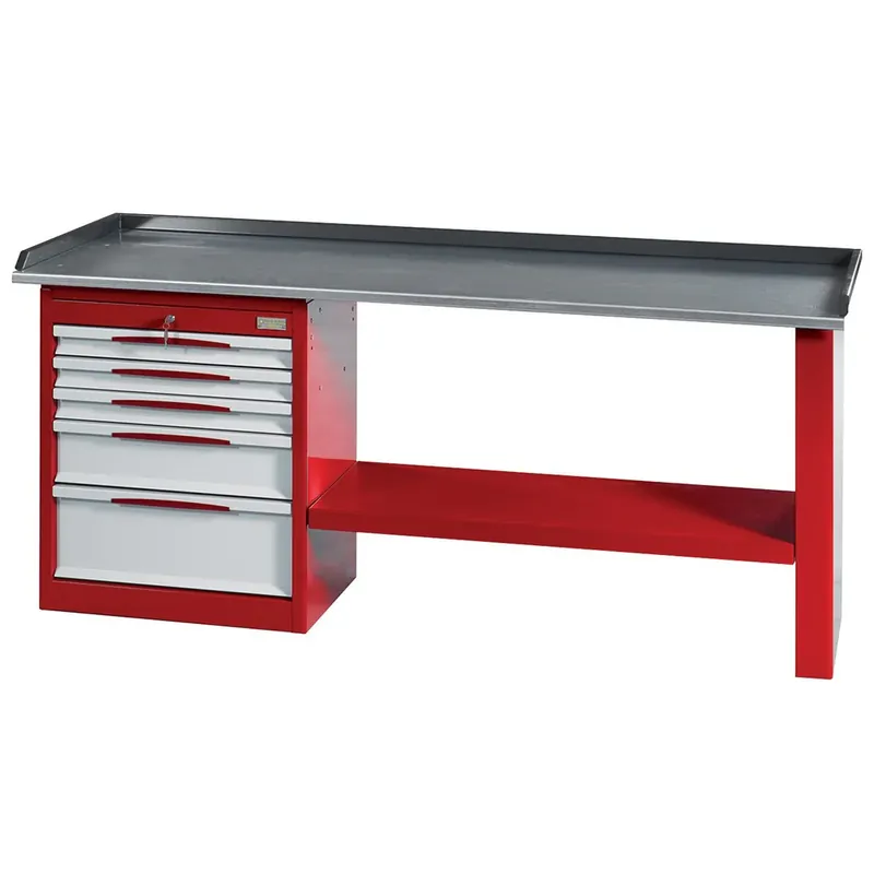 Banco da lavoro con cassettiera 5 cassetti Fasano Tools FG 131/D2 Saisonangebot