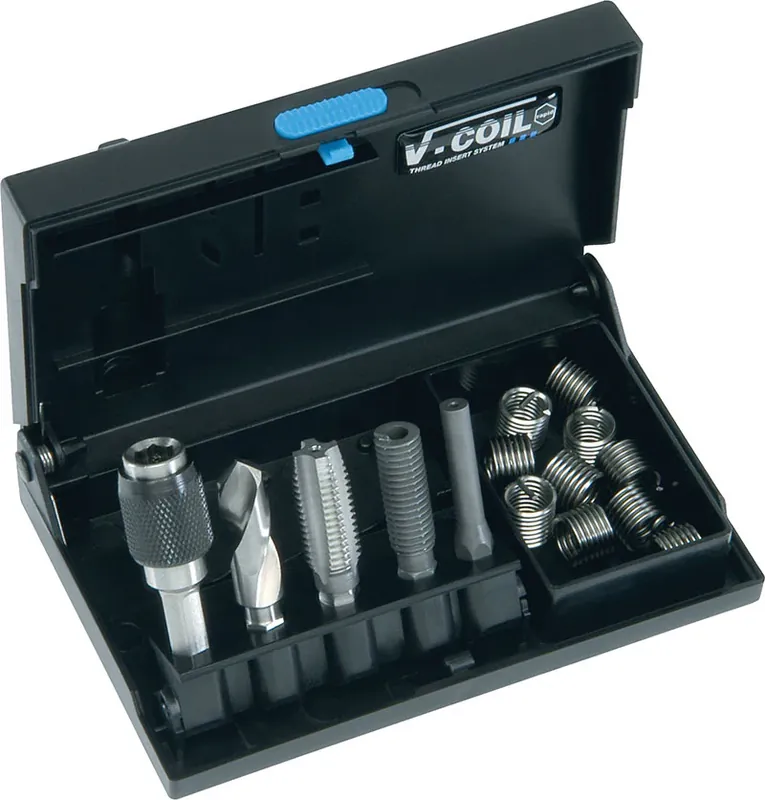 KIT RIPRISTINA FILETTI CON ATTACCO 1/4”, MISURE METRICHE V-COIL Solange Der Vorrat Reicht