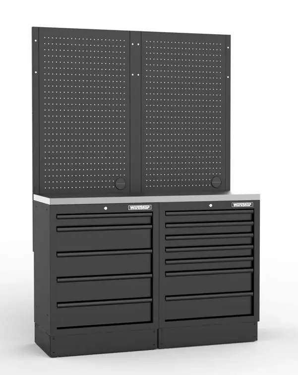 Aktuell Arredo Officina Workshopitaly MPS 16 inox 1,36 mt. Total Black
