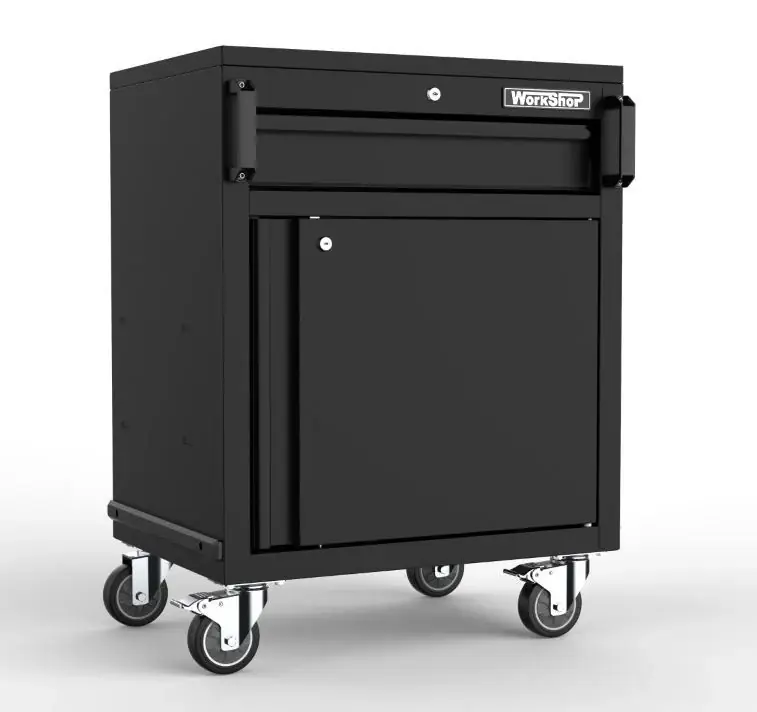 Carrello Officina Multiuso Workshopitaly MPS Total Black porta computer Neue Ware