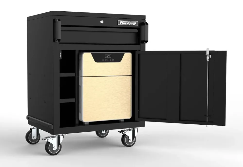 Online Kaufen Carrello porta frigorifero Officina Workshopitaly MPS Total Black