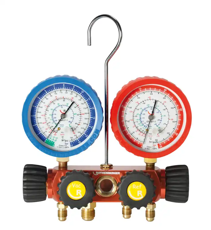Heißes Angebot Gruppo manometrico a 4 vie II Plus, per R410A e R32 ROTHENBERGER