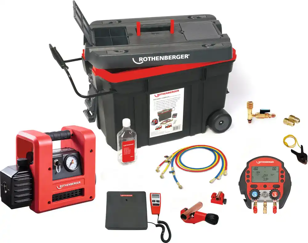 Garantierte Lieferung ROCADDY 121 R32 Digital - Stazione universale per vuoto e carica ROTHENBERGER