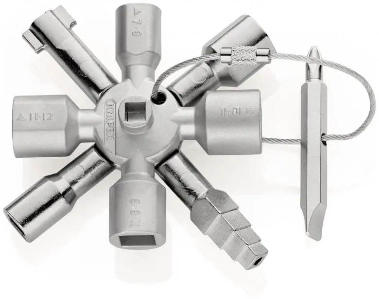 Chiavi Knipex multiuso art.00-11 01 per tutti sistemi di chiusura più comuni, corpo chiave Begrenztes Angebot