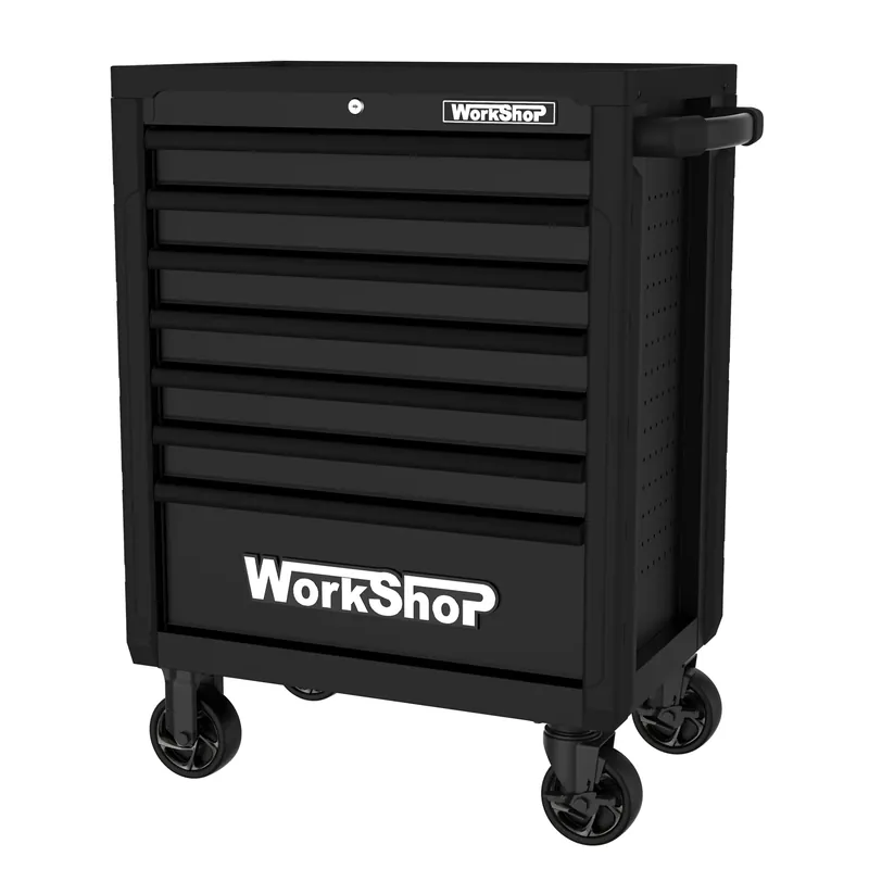 Schnäppchen Carrello 7 cassetti Workshopitaly Total Black TOP PERFORMANCE