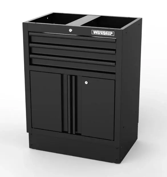 Mega-Angebot Modulo 3 Cassetti e 2 ante Workshopitaly MPS Total Black